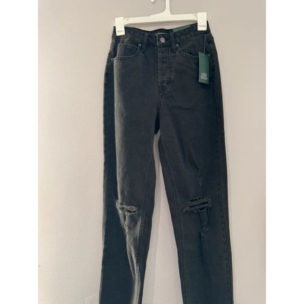 Wild Fable Black and Grey Ripped Jeans